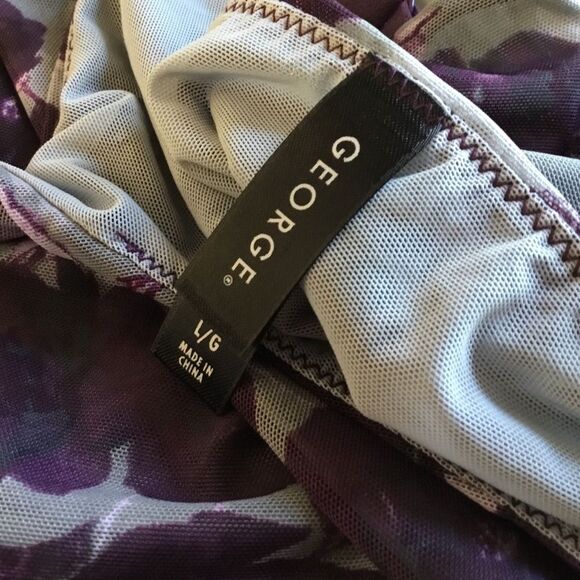 George camisole purple roses double spaghetti strap whimsygoth witch cot… - Picture 4 of 5